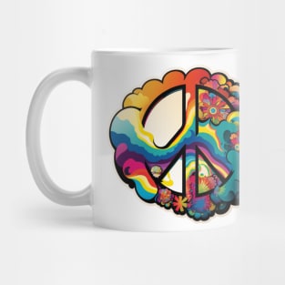 Groovy Psychedelic Peace Sign Mug